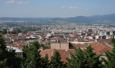 Fototapeta premium City view of Bursa in Turkiye