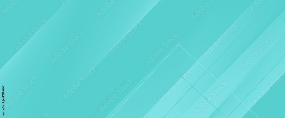 Poster bright colorful abstract geometric background with green turquoise gradient color combination. simpl