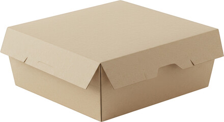 Kraft Paper Food Container Box Square Take Away Packaging Sustainable Eco Friendly Cardboard