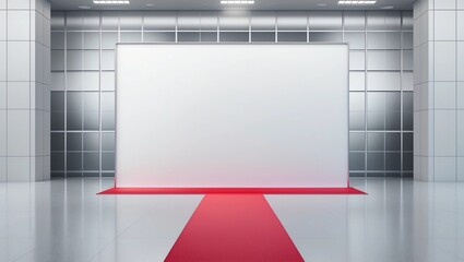 Fabric Pop Up basic unit Advertising banner media display backdrop, empty background, 169 Panoramic banner
