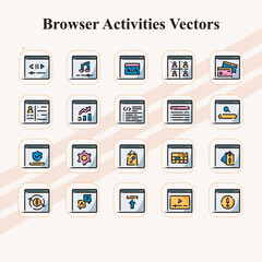 Browser Activities Icons
