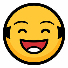 Fototapeta premium Winking-face World Emoji Day Printable Graphic Design Fun Emoji Art for Posters, T-Shirts & More