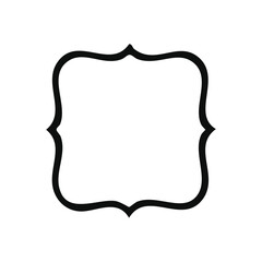 Fun Vintage frames isolated on white background. Decorative frame. Vector