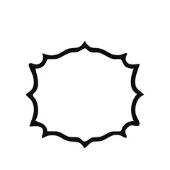 Fun Vintage frames isolated on white background. Decorative frame. Vector