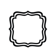 Fun Vintage frames isolated on white background. Decorative frame. Vector