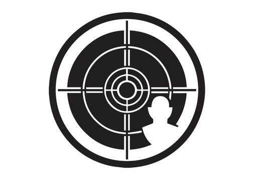 recommend clip art: Target and aim icon, Target silhouette vector