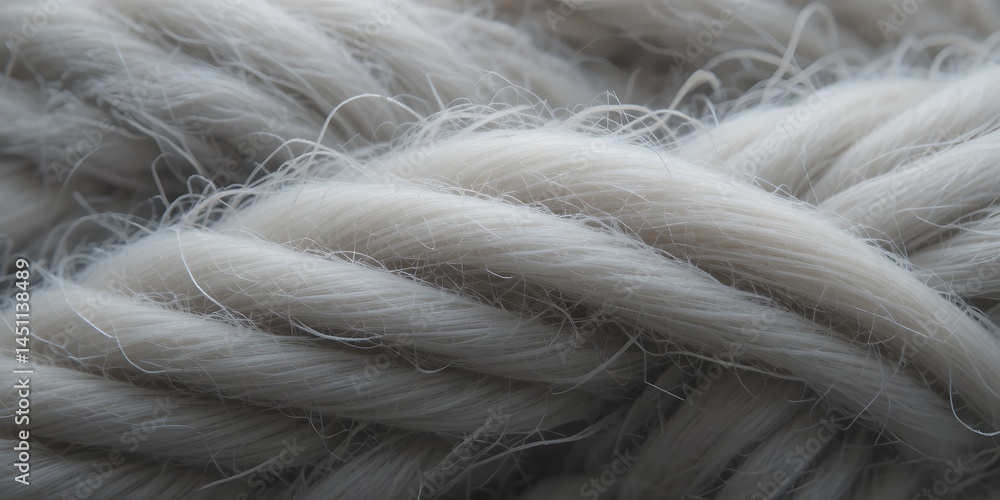 Poster wool fiber close up, examining the texture. the intricate details showcase the tiny fibers, highligh