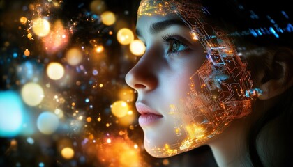  Futuristic Beauty Meets AI: Human Expression in Neurotechnology Art