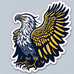 eagle paladin sticker. Generativve AI