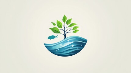 Eco-Friendly Island Logo Design