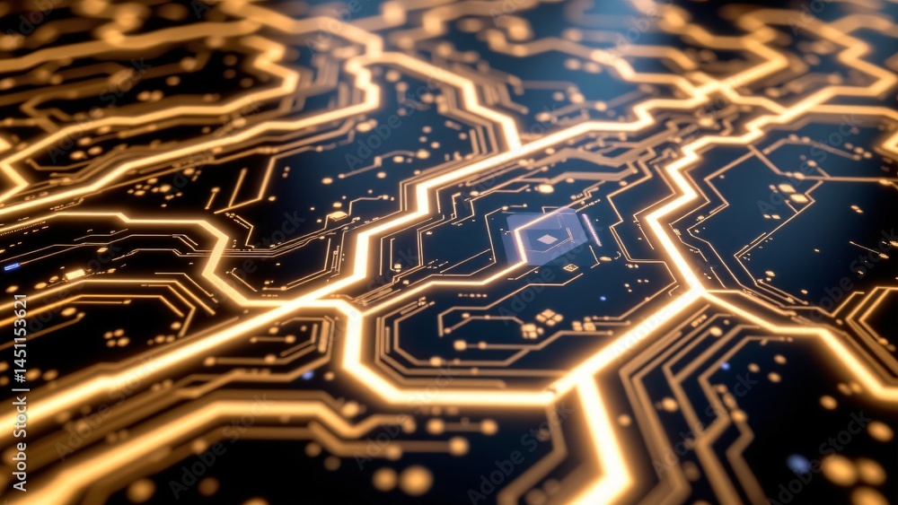 Aufkleber exploring the future of technology circuitry and innovation in digital environments electronic circu