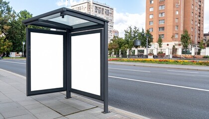バス停のポスターフレーム