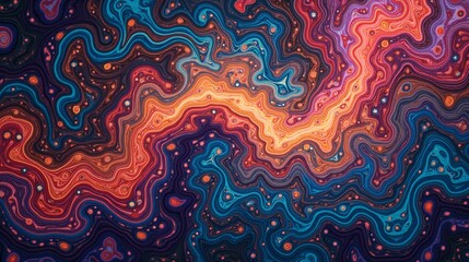 Obraz premium Whimsical Fusion: Abstract Artistic Dance
