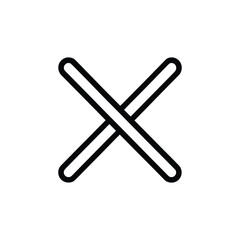 Obraz premium black and white icon on white