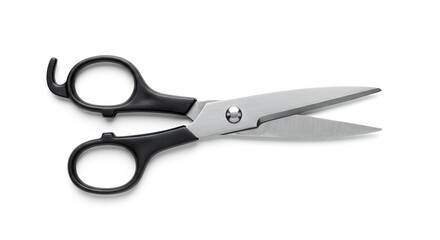 Close up of scissors isolated on white background