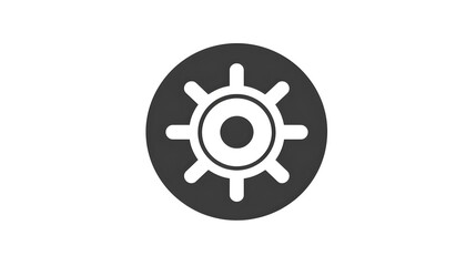 Fototapeta premium Service Map Marker Glyph Icon Image Style is a Flat Design Element
