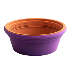 collapsible silicone bowl, purple and orange silicone bowl, portable bowl, foldable bowl, silicone food bowl, travel bowl, camping bowl, outdoor bowl, picnic bowl, pet bowl, food storage, kitchenware.