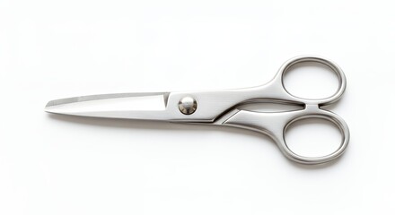 Obraz premium Metal scissors isolated on white background