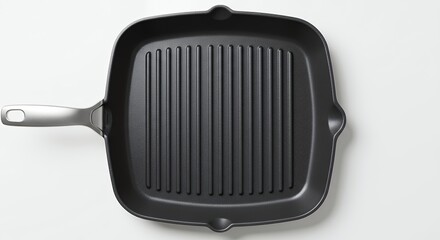 Square black griddle pan
