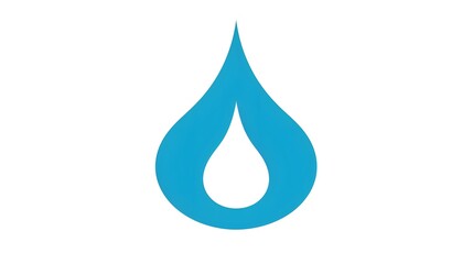 Professional Water Service Vector Icon in Bicolor Flat Symmetrical Style for Designs