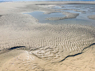 Early Morning Low Tide at East Beach, St Simons Island, Georgia, USA