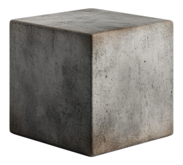 A grey and white cube with a rough texture