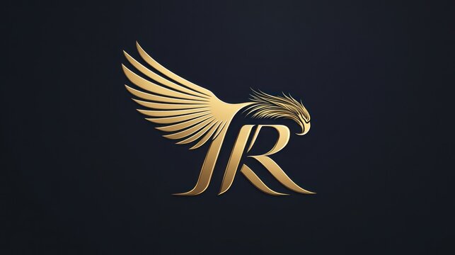 Golden Eagle Initial Logo Design