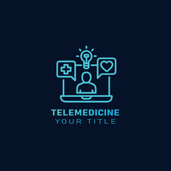 Modern Telemedicine Logo Design for Digital Health & Online Clinics