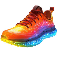 Rainbow led light up sneakers luminous running shoes colorful fashion trainers for men women party...
