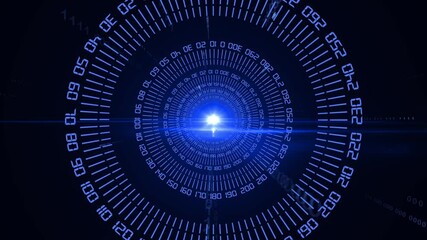 Scope and data processing over black background - Powered by Adobe