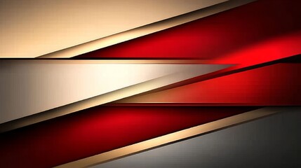 Abstract Geometric Shapes Graphic Design red and gold background
