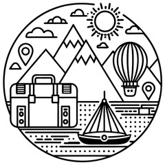 Travel Vector Icon set