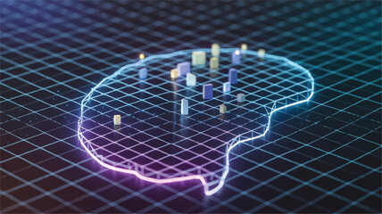 futuristic grid lines eps background