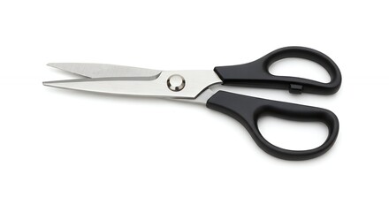 Kitchen shears on white background