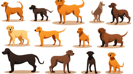 Professional Pooping Dog Vector Illustration for Dog Poop Clip Art Design