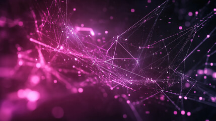 Abstract digital connections visualizing data exchange and blockchain technology, showcasing decentralized networks, secure transactions, and futuristic information systems