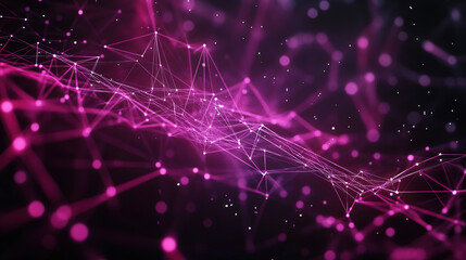 Fototapeta premium Abstract digital connections visualizing data exchange and blockchain technology, showcasing decentralized networks, secure transactions, and futuristic information systems