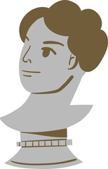 Side-Facing Bust Sculpture with Subtle Features