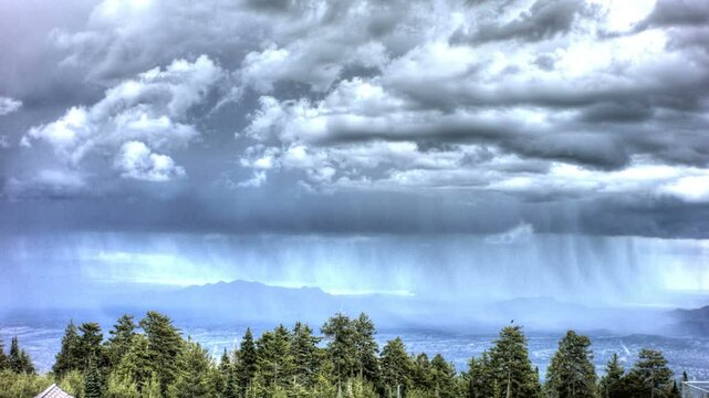 Sandia Mountain Rain Storm Timelapse 2