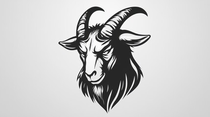 Goat head graphic design