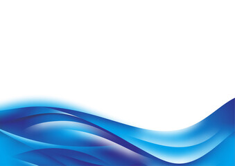 Fototapeta premium SIMPLE DARK BLUE ABSTRACT WAVE BACKGROUND DESIGN