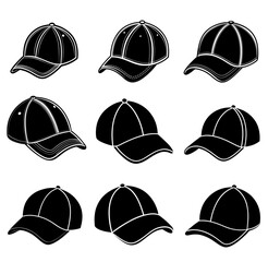 Cap Silhouette Stock Vector