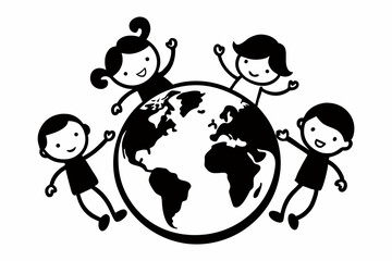 Celebrate the spirit of togetherness with this vibrant illustration dedicated to *International Friendship Day*. Perfect for greeting cards, posters, social media, and marketing materials, this design