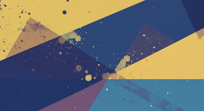 Golden Hour Splatter AI Generated
