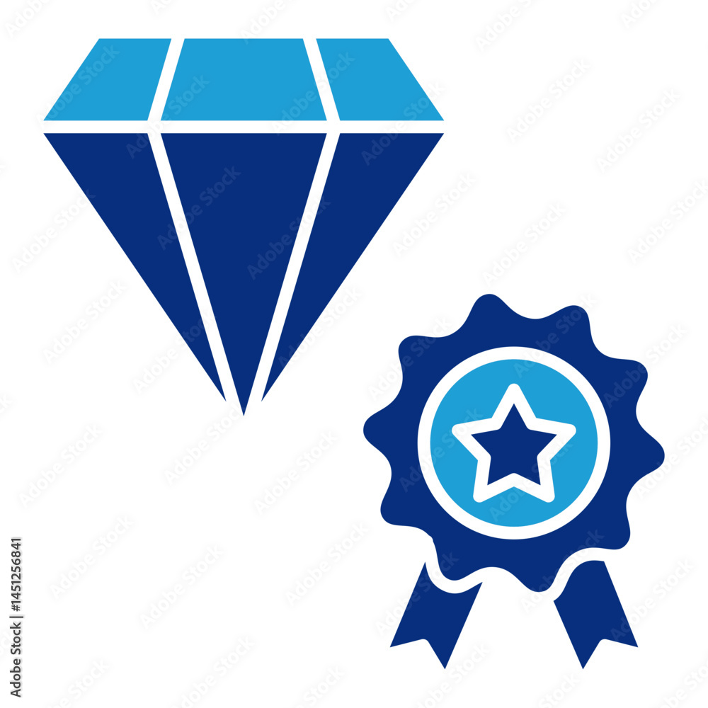 Poster quality icon element for design