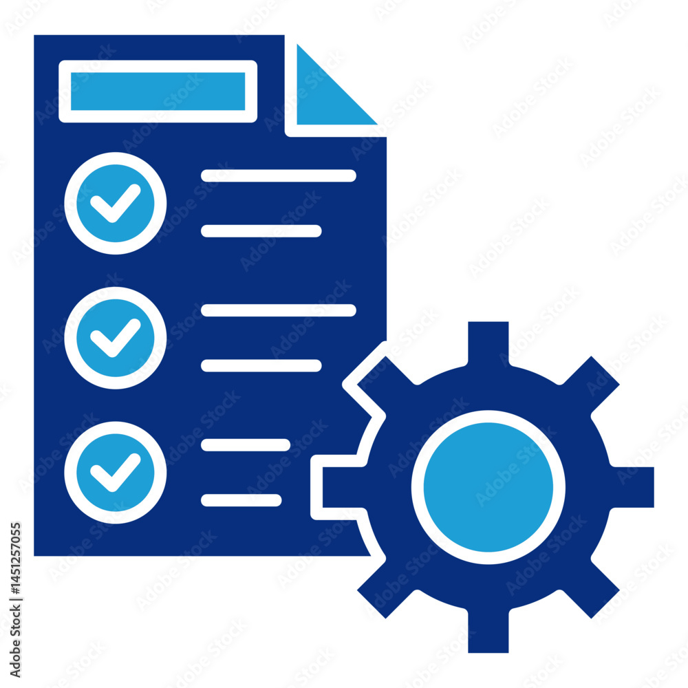Poster standard work icon element for design