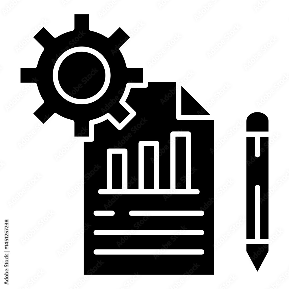 Poster implementation icon element for design