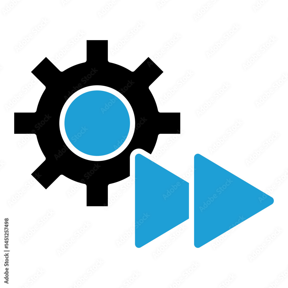 Poster continuous icon element for design