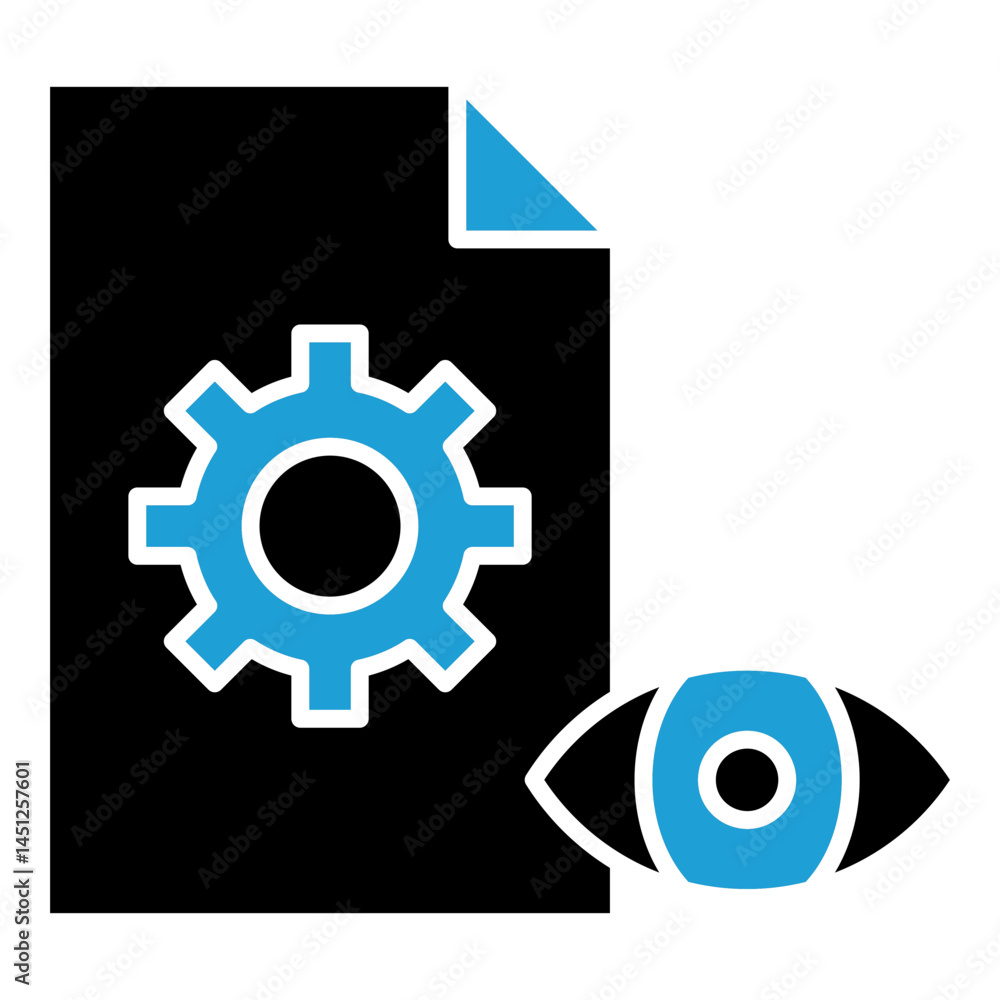 Poster visual management icon element for design