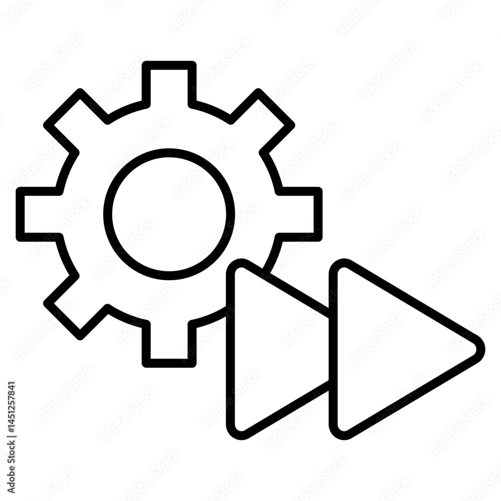 Poster continuous icon element for design